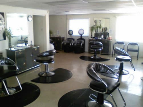 Real salon floor at Chino's One Stop Hair Salon